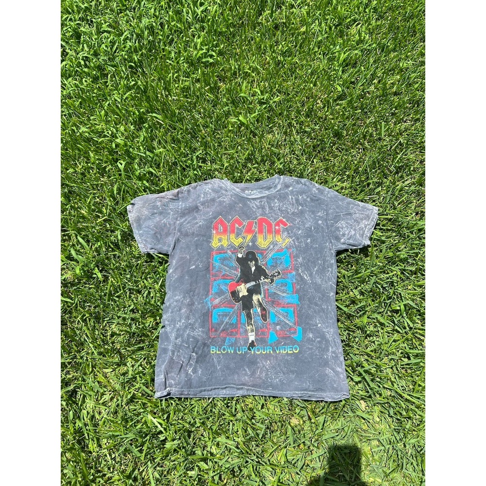 AC/DC Blow Up Your Video Band T-Shirt M/L Vintage Style Rock Tee (C2-12)
